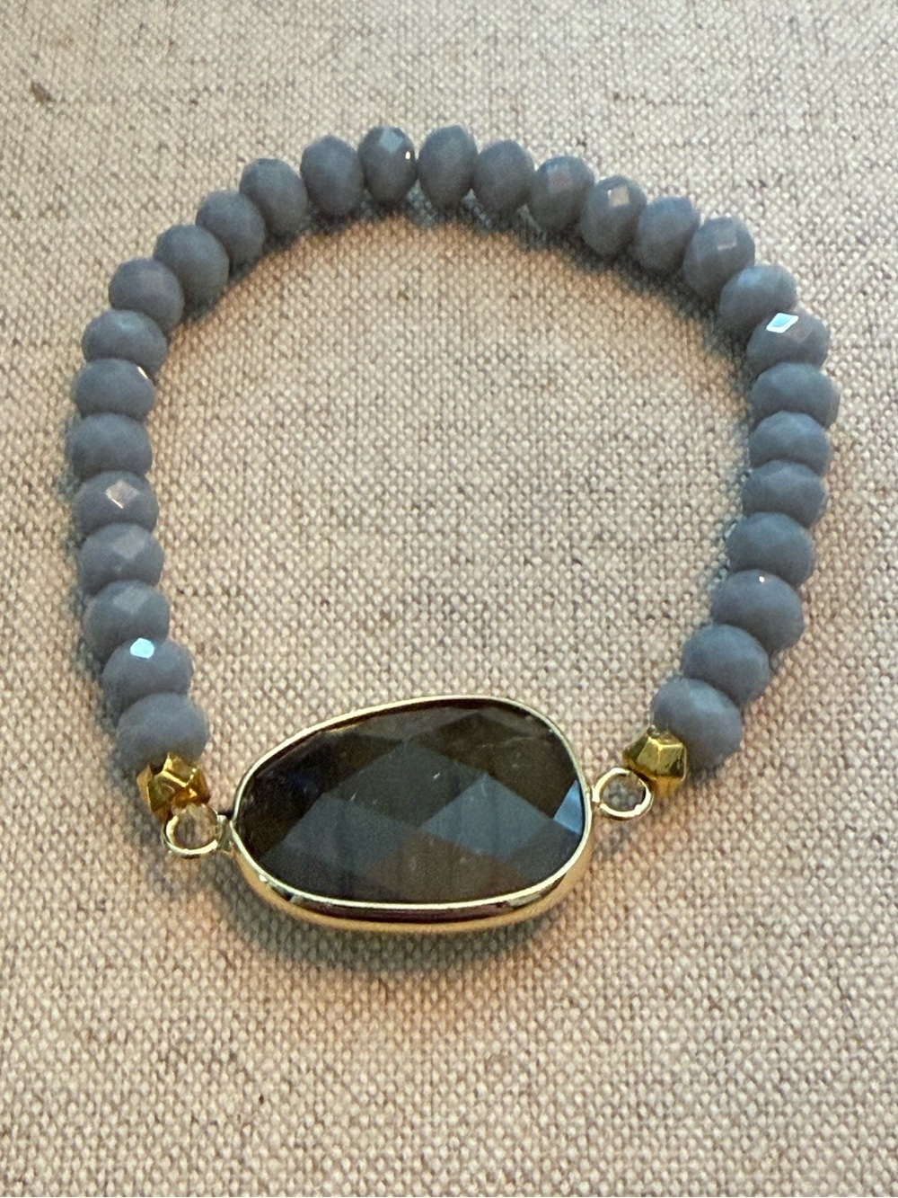 Labradorite Multifaceted Pendant Bracelet NWT